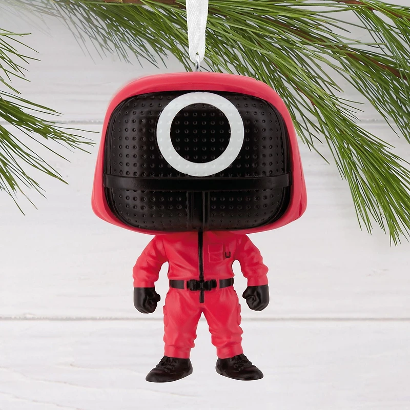 Décoration Hallmark de Noël (Travailleur masqué, Le jeu du calmar, Funko POP!)