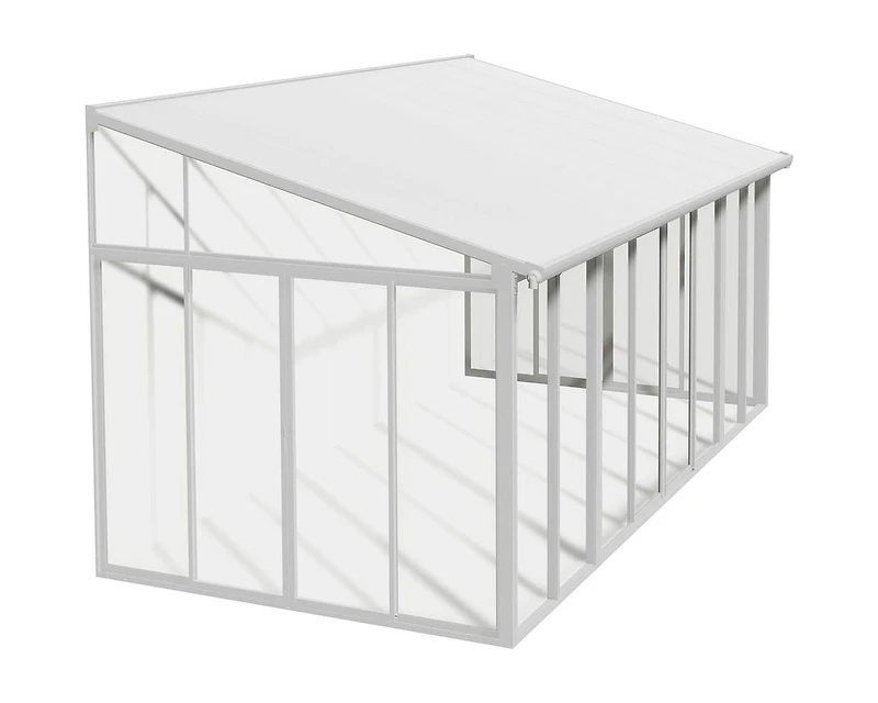 CANOPIA by PALRAM SanRemo 10 ft. x 18 ft. Sunroom, Patio Enclosure and Solarium - White