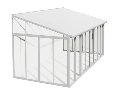 CANOPIA by PALRAM SanRemo 10 ft. x 18 ft. Sunroom, Patio Enclosure and Solarium - White