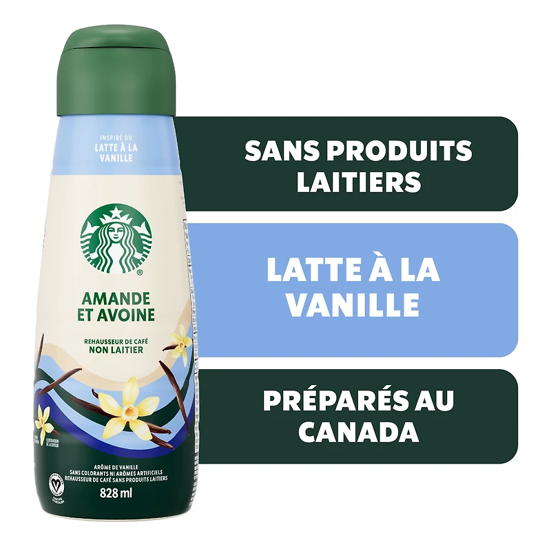 Starbucks Non-dairy Vanilla Coffee Enhancer, Blend of Almond & Oat, Vegan