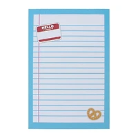 Mini Presse-Papiers en U avec Bloc-Notes, 40 Feuilles, Thème Scolaire Porte-bloc