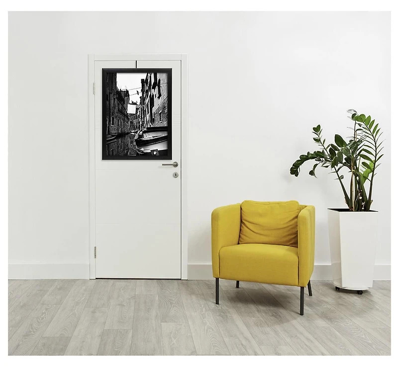 Hometrends Cadre affiche de style musée avec crochet cadre affiche noir