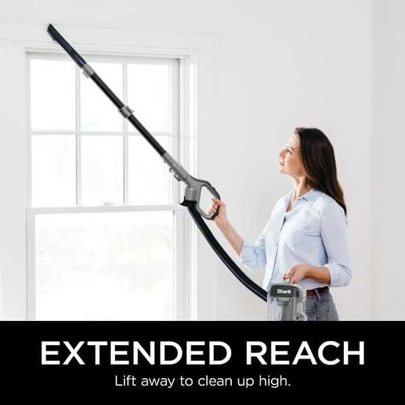 Aspirateur vertical Rotator Lift-Away ADV DuoClean PowerFins de Shark avec brosse rotative autonettoyante, LA500C, Gris Filtres HEPA, 960W