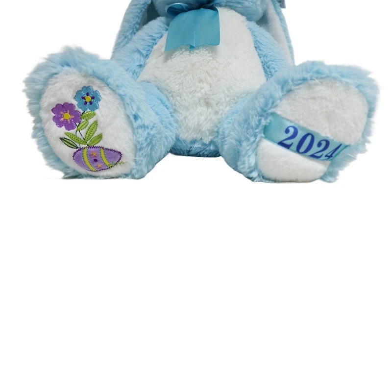 Way to Celebrate Large Plush Bunny With bow blue,20inch