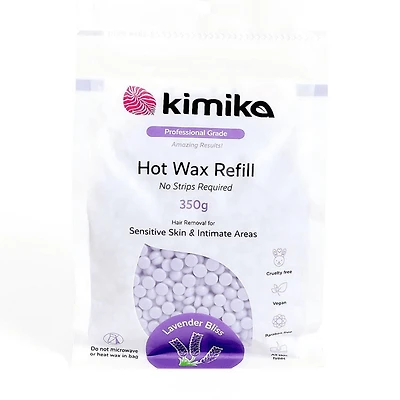 KIMIKA BEAUTY PRO Hot Wax Beads Refill Bag Lavender Bliss 350g