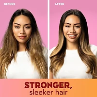 OGX Frizz-Free + Keratin Smoothing Oil Miracle Gloss Spray, 5 in 1, De-frizz Hair, Shiny Hair, Keratin, Argan Oil