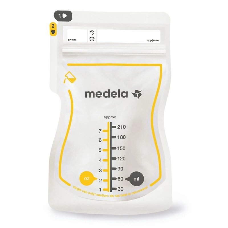 Medela Sacs de Conservation du Lait Maternel à Versement Facile, 50 Sacs