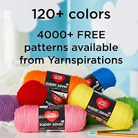 Fil Red Heart® Super Saver®, solide, acrylique #4 moyen, 7oz/198g, 364 yards Fil durable, large gamme de couleurs
