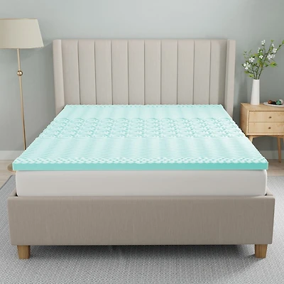 Surmatelas Dream Serenity® en mousse à mémoire de forme zonée AcuRelief de 5 cm (2 po) - D
