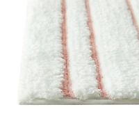 Mainstays 15-Piece Embossed Stripe Bath Accessory Set, Pink