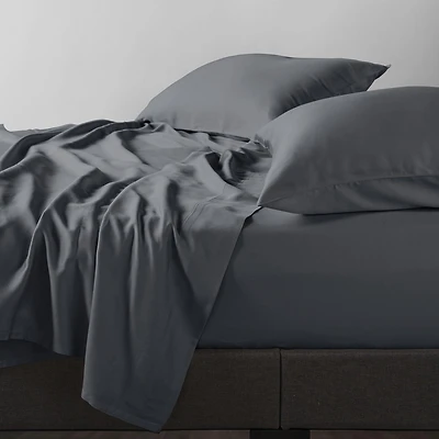 Allswell 300 Thread Count Soft & Silky 4-Piece Viscose from Bamboo Sateen Sheet Set, King Sheet Set