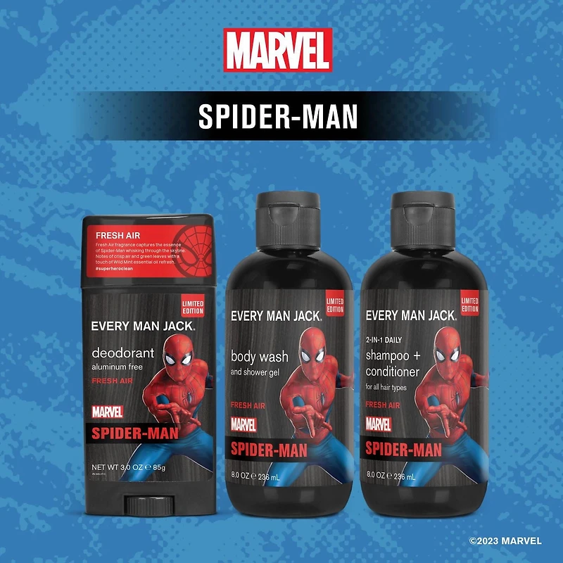 Every Man Jack Spiderman Air Frais Collection Pour Le Corps