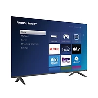 55" Philips, Roku TV, 4K Ultra HD, 2160p, HDR10, 120PMR