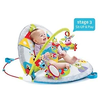 Yookidoo Tapis d'éveil pour bébé. Centre d'activités 3-en-1 pour nouveau-nés avec jouets pour le ventre, oreiller et miroir pour bébé. 0-12 Mois