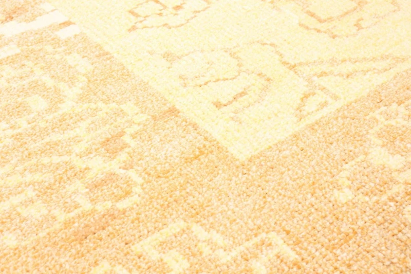 ECARPETGALLERY 7'0" x 9'9"  Transitional Jules Oushak Hand-knotted Area Rug for Living Room, Dining Room and Bedroom in Yellow