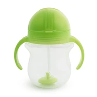 Munchkin Any Angle Click Lock Tasse d'entraînement à paille lestée Rose 7 oz