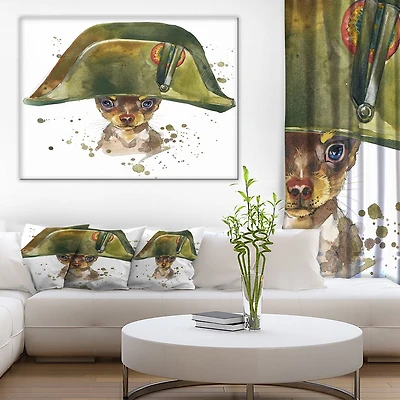 Impression sur toile « Toy Terrier Dog Graphics Art » Design Art