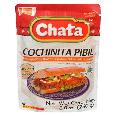Cochinita Pibil Porc Effitoché Assaisonné Cochinita Pibil Porc Effitoché Assaisonné 250g