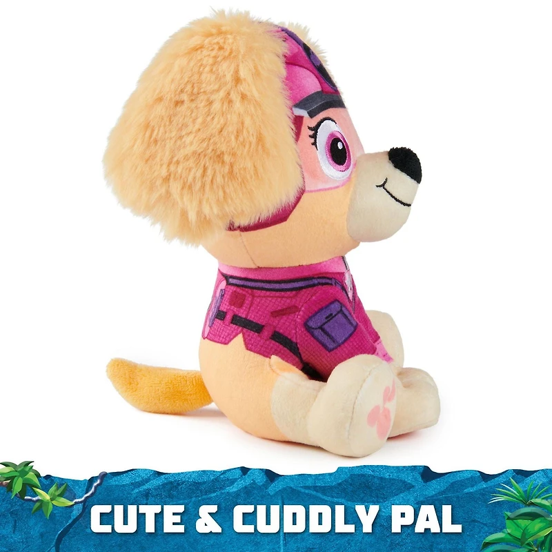 PAW Patrol Jungle Pups, Peluche Tracker de 20,3 cm, animal en peluche pour les garçons et les filles à partir de 3 ans