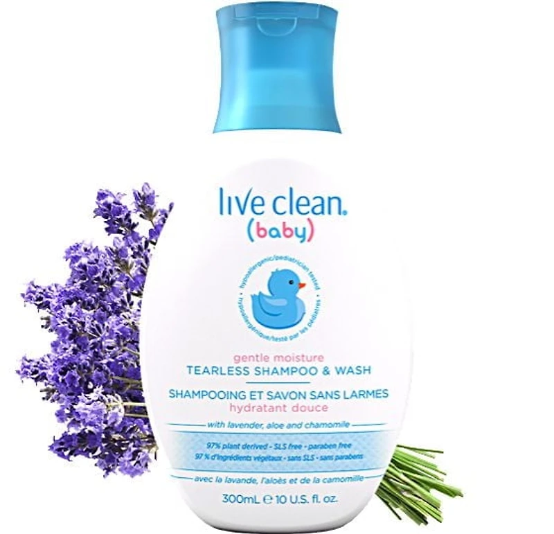 Live Clean Baby Shampooing et savon sans larmes hydratant douce 12M-5T