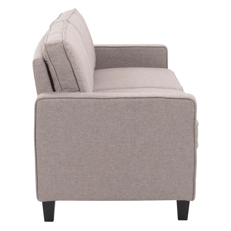 Georgia Linen-Like Fabric Three Seater Sofa