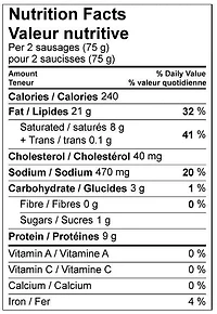Great Value Saucisses Déjeuner de Porc 1 kg