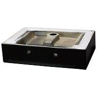 American Imaginations 19.7-in. W Above Counter Black Bathroom Vessel Sink For 1 Hole Center Drilling AI-28126