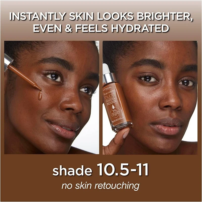 Sérum teinté True Match Nude de L’Oréal Paris avec 1% d’acide hyaluronique