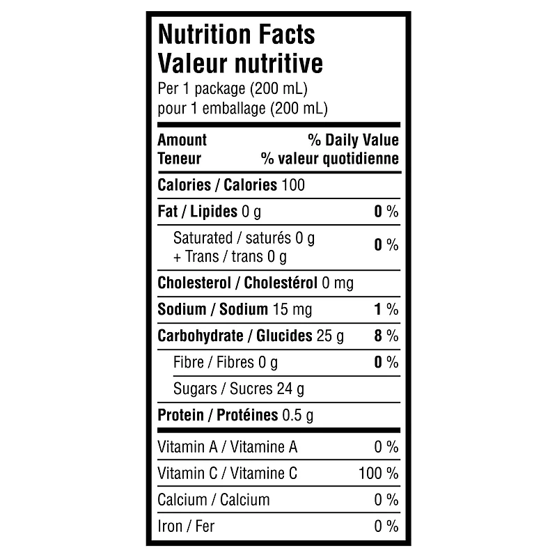Deli-Cinq fruit de la passion agrume pêche, 200 ml, paquet de 8 200 x ml