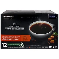 Café moulu aromatisé naturellement Caramel salé Notre Excellence 12 capsules K-Cup®, 114 g