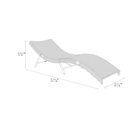 Chaise longue pliante en osier Belmont de hometrends