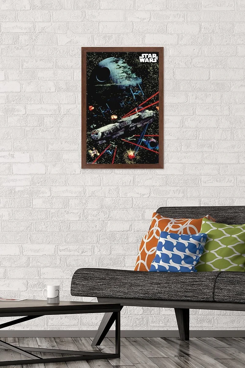 Star Wars: Saga - Space Battle Wall Poster, 22.375" x 34"