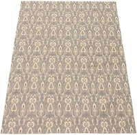 ECARPETGALLERY 4'7" x 6'7" Transitional Collage Handmade Area Rug for Living Room, Dining Room and Bedroom in Grey