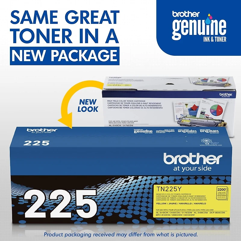 Brother TN225Y Toner Cartridge - Yellow