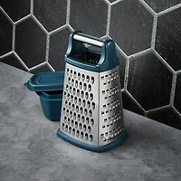 Thyme & Table 2-Piece 4-Sided Stainless Steel Box Grater Set, Grater