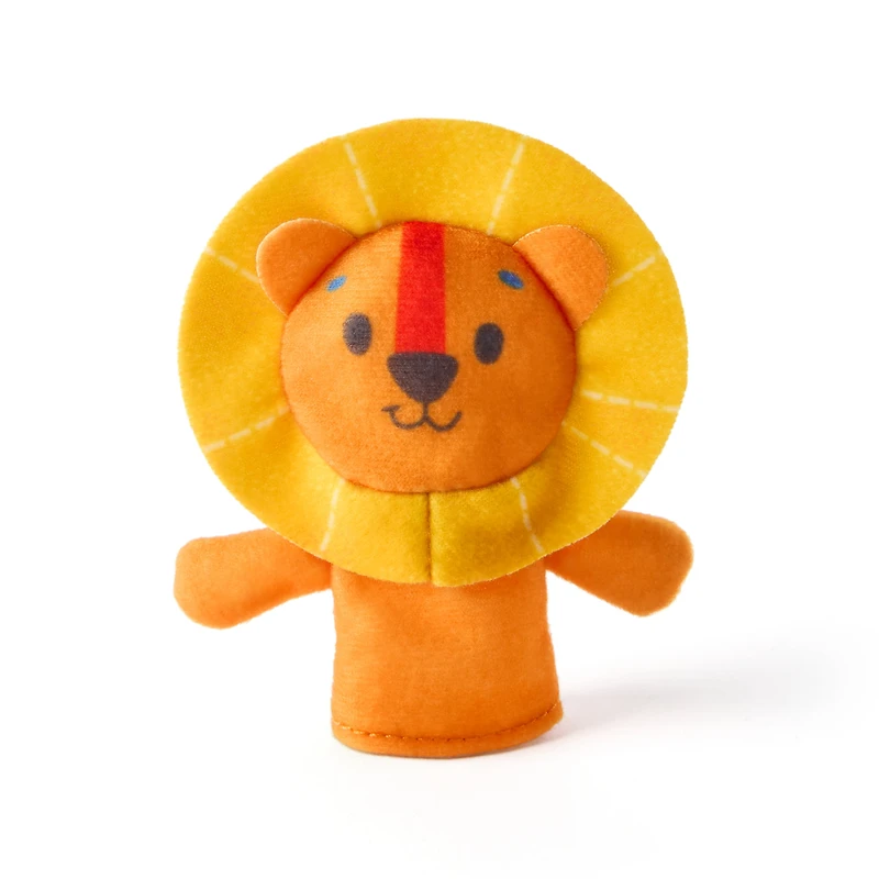 Ms. Rachel, Coffret de 4 marionnettes à doigts Les amis du zoo, lion, singe et perroquet, jouets éducatifs et marionnettes animales, jouets pour tout-petits pour filles et garçons de 6 mois à 2 ans et