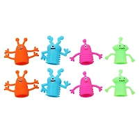 Marionnettes à doigts d’Halloween, 8 pièces, plastique souple, multicolores, pour 3 ans et plus, jouets fantaisie et gadgets, par Way to Celebrate