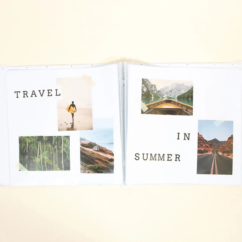 CRAFTY & CO. album de photos, blanc, 10 feuilles, bricolage, artisanat SCRAPBK ALBUM WHITE