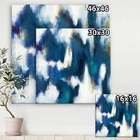 Designart Texture glam bleue II Art mural sur toile