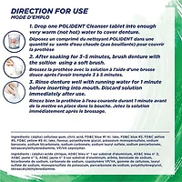 Polident 3 Minute Daily Denture Cleanser, 40 tabs Triple Mint Fresh