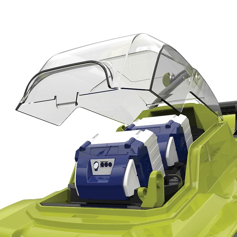 Ensemble tondeuse à gazon sans cordon iON+ de 48 V Sun Joe 24V-X2-17LM, 43 cm, 6 positions, avec 2 batteries de 4,0 Ah, double chargeur et sac à herbe