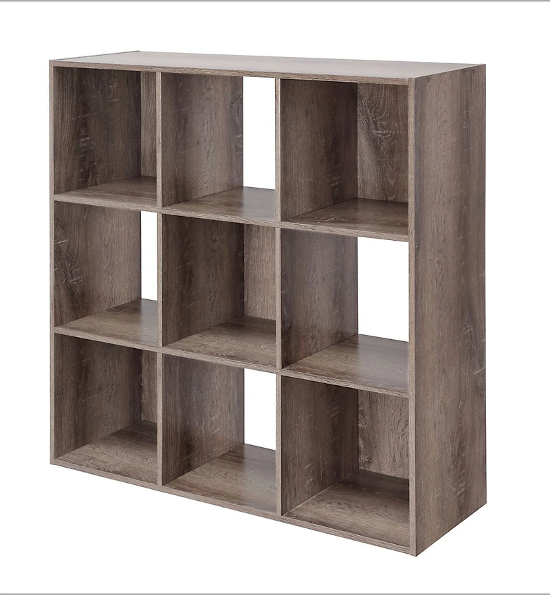 Mainstays 9-Cube Organizer, Rustic Brown