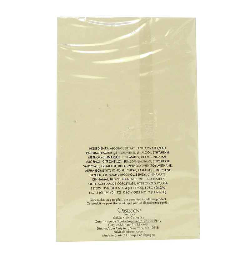 Obsession by Calvin Klein pour homme - Eau De Toilette vaporisateur 200 ml