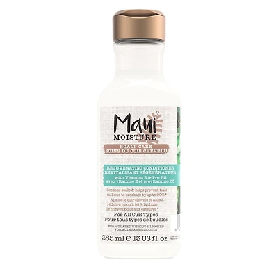 Maui Moisture Revitalisant Régénérateur Soins du Cuir Chevelu, Revitalisant Apaisant pour Cheveux Bouclés avec Vitamine E, Provitamine B5 & Aloès Vera, Sans Silicones