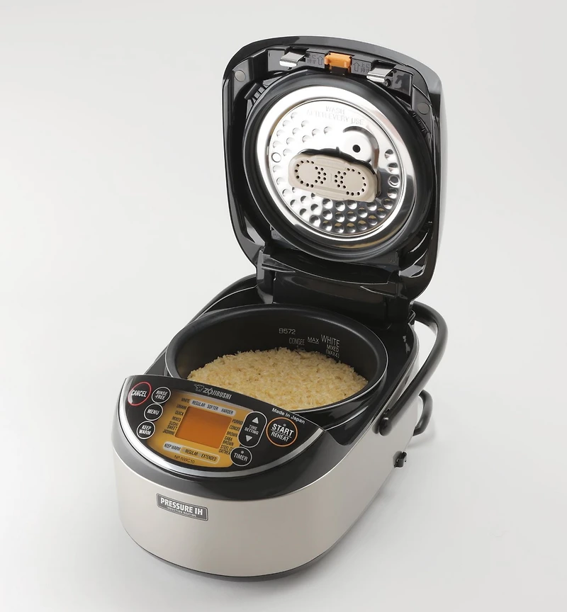 Zojirushi 5,5 tasses Cuiseur à riz haut de gamme à chauffage par induction sous pression NP-NWC10XB