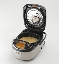 Zojirushi 5,5 tasses Cuiseur à riz haut de gamme à chauffage par induction sous pression NP-NWC10XB