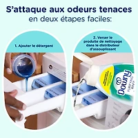 Éliminateur d’odeurs purifiant pour lessive et assouplissant textile Downy, sûr pour tous les tissus, compatible avec les laveuses HE, Fraîcheur cotonnière 70 Charges, 1,41 L