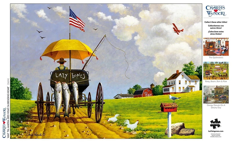 Buffalo Games - Charles Wysocki - Wait 'Till Martha Sees What I'm Bringing Home - 300 Piece Jigsaw Puzzle