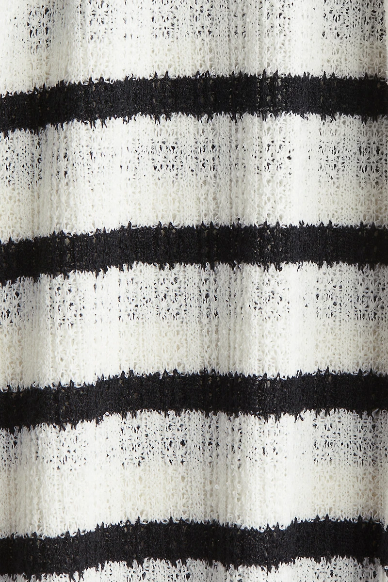 Knitted drawstring trousers