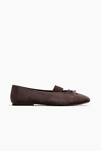 Velvet Ballet Flats